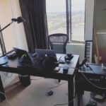 Tyler Joseph Instagram - portablestudio rig in adelaide, au. travel around with everything in this photo, including lamp and hardline telephone. also two glass cups with paper covers on top in case i get parched. photo editing/filter management: @tylerrjoseph