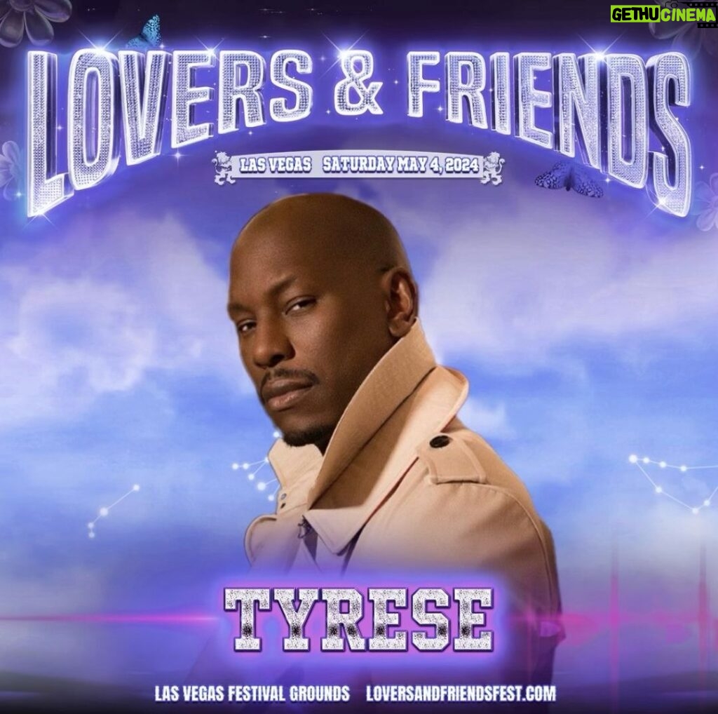 Tyrese Gibson Instagram - SOLD OUT ! Cant wait to see my fans Lovers & Friends Fest IT'S THE ONLY WAY WE KNOW HOW TO ROCK! May 4 2024 @loversandfriendsfest