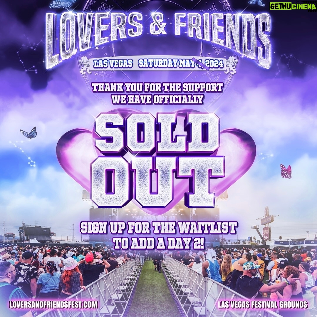 Tyrese Gibson Instagram - SOLD OUT ! Cant wait to see my fans Lovers & Friends Fest IT'S THE ONLY WAY WE KNOW HOW TO ROCK! May 4 2024 @loversandfriendsfest