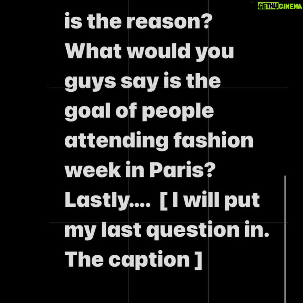 Tyrese Gibson Instagram - The last question is [ other than super models when Naomi Campbell who would you guys say what’s one of the first either black actors, rappers, or singers who consistently showed up to fashion week and started this trend? Was it Kanye? And if it wasn’t Ye’ who was it?