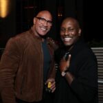 Tyrese Gibson Instagram - Can you imagine being in Dubai for almost a month and as I get back to LA the first thing I’m invited to was to make a toast to the chair woman of Universal Pictures, the most fierce, classy and sophisticated, sharp businesswoman in the history of Hollywood? Donna Langley…. How do you shout out the most powerful woman, in all of Hollywood without using those words? I can’t.. Since 2013, our beloved Donna Langley has been the chairwoman of Universal on the feature film side has grossed upwards of 7 billion on the global box office stage.. Anyone who may think or chose to believe that she’s lucky ? Do you have no idea what luck is? Donna has the most sophisticated eye for films, directors, filmmakers, writers, universal studios tourism,? And now recently they just announced that Donna has officially became the chairwoman of the OVERLL Universal including TV!! On this special night, we laughed. We hugged, and, of course, as you look at the first image since we were on a movie set of Fast8, I have not seen The Rock! I told you guys about a year and a half ago myself and The Rock got together talked for hours upon hours cleared the air spoke about all that we learned during that very challenging, random moment that we had! So, as you can imagine, starting my year off, running into The Rock was incredible! We laughed we talked we hugged it out again. Fast 10 part 2 is being written right now a small delay in filming because of the SAG and WGA strikes!! But we are about to embark on the biggest and most significant FAST you guys have ever seen !! Donna, on behalf of my immediate family two daughters and our beloved #FastFamily just want to say thank you for everything that you do. Thank you from the bottom of my ❤️ you have changed every life that has ever been connected to you! Donna Langley is so humbled and so sweet and so fierce you probably wouldn’t even notice her in a room unless someone pointed her out! Father and mothers, who are raising daughters around the world, who like me feel like our daughters are running out of people to look UP to? That has all changed now.! Our daughter’s new idol and SHERO name is DONNA LANGLEY! Sunset Towers
