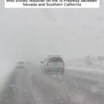 Tyrese Gibson Instagram - This happened on the 15 freeway headed to Vegas…..: WTF is going on is the west coast the new east coast? We get ALL SEASONS now??