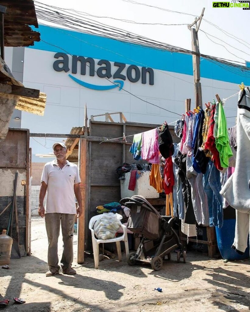 Tyrese Gibson Instagram - Repost Amazon built a $21 million state-of-the-art 344,000-square-foot warehouse in Tijuana, Mexico amid a settlement where many houses are engineered with wood scraps, tarps and cardboard. The images, first posted by photographer Omar Martinez, opened the debate because of the clear contrast. Some people on social media called them a display of capitalism and globalization. In Tijuana, both authorities and business-sector representatives praised the new investment entering the city, while residents of the Nueva Esperanza neighborhood, located in front of the warehouse, still have doubts about what this would mean for them. (Via: Omar Martinez & Ana Ramirez)
