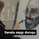 Umut Oğuz Instagram – İnsanı insana, insanca anlatmaktır sanat…
Ne mutlu bana özel bir ressamın parmaklarından siyah beyaz selama durmak hayata… Ne mutlu bu onura layık bulunmaya🖤🩶 Var ol @samane.art.mp 

#art
#blackandwhite 
#drawing