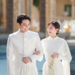 Ungsumalynn Sirapatsakmetha Instagram - รอยยิ้มแบบนี้แหละที่ทำให้หนูรัก สายตาแบบนี้แหละที่อบอุ่นเสมอ ขอบคุณนะคะ❤️ @danworrawech #แต่งค่ะ วัดราชบพิธสถิตมหาสีมาราม