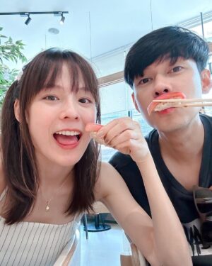 Ungsumalynn Sirapatsakmetha Instagram - มาเดทกับคุณสามีค่ะ☺️🍣