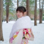 Ungsumalynn Sirapatsakmetha Instagram - กิโมโนมีหลายชั้น แต่เธอนั้นต้องมีชั้นคนเดียว🤭👘❄️🌸 #danpattiehoneymoon 北海道神宮 / HOKKAIDO-JINGU