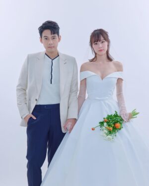 Ungsumalynn Sirapatsakmetha Instagram - เหมือนถ่ายposterซีรีส์เกาหลีเลย ชื่อเรื่องอะไรดีน๊า🤭🤵🏻‍♂️👰🏻‍♀️ Youtube: DanPattie #PostWedding