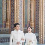 Ungsumalynn Sirapatsakmetha Instagram - รอยยิ้มแบบนี้แหละที่ทำให้หนูรัก สายตาแบบนี้แหละที่อบอุ่นเสมอ ขอบคุณนะคะ❤️ @danworrawech #แต่งค่ะ วัดราชบพิธสถิตมหาสีมาราม