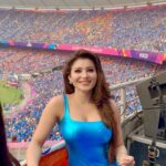 Urvashi Rautela Instagram - INDIA 🇮🇳 Vs PAK 🇵🇰 #WorldCup 🏆 2023 🪬 ☆ ☆ ☆ ☆ ☆ ☆ ☆ ☆ ☆ ☆ ☆ ☆ ☆ ☆ ☆ ☆ #love #UR1 #reels #reelsinstagram #reelitfeelit #reelkarofeelkaro #reel #reelsvideo #reelsindia #actor #dance #girl #instagood #trending #India #instagram #india #humtohdeewane #urvashirautela #yaseerdesai # #pink #kathak #india #pakistan #cricket Narendra Modi Stadium - Ahmedabad
