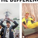 Urvashi Rautela Instagram - @mitchmarsh235 👎🏻 Bro, show some respect to the #WorldCuptrophy 🏆 #MitchellMarsh has put his feet on the top of it just to look cool 👎🏻 ☆ ☆ ☆ ☆ ☆ ☆ ☆ ☆ #love #UrvashiRautela #UR1 #india #cricket #worldcup #australia Eiffel Tower - Paris, France