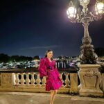 Urvashi Rautela Instagram - Falling in love is easy. Falling in love with the same person repeatedly is extraordinary. 💖💗🩷 ☆ ☆ ☆ ☆ ☆ ☆ ☆ ☆ #love #UrvashiRautela #UR1 Pont Alexandre lll, Paris