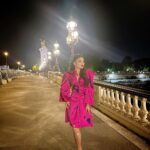 Urvashi Rautela Instagram - Falling in love is easy. Falling in love with the same person repeatedly is extraordinary. 💖💗🩷 ☆ ☆ ☆ ☆ ☆ ☆ ☆ ☆ #love #UrvashiRautela #UR1 Pont Alexandre lll, Paris