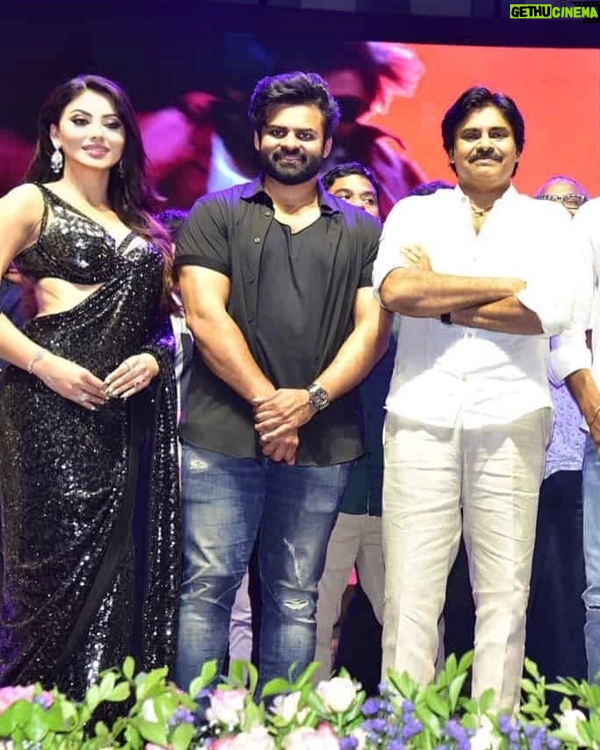 Urvashi Rautela Instagram - Delighted to share screen space with the esteemed @pawankalyan garu in our film #BroTheAvatar π₯ πΏ releases tomorrow #28thJuly worldwide π story about an arrogant person who is given a second chance to fix his mistakes after death. See you all β₯οΈπ«Άπ» β β β β β β β β #love #UrvashiRautela #UR1 #Pawankalyan #bro #pspk