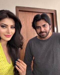 Urvashi Rautela Instagram - Euphoric to be your Apsara #SithraManjari ♥️ @pawankalyan welcoming you on @instagram 🪄💫 Our Film #BRO : The Avatar releases 28 July 2023 ☆ ☆ ☆ ☆ ☆ ☆ ☆ ☆ #love #UrvashiRautela #UR1 #pfw #parisfashionweek #Pawankalyan #bro #pspk Paris, France