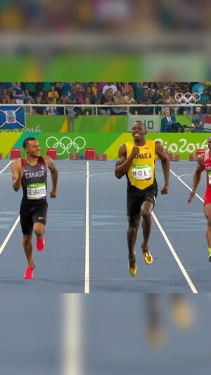 Usain Bolt Instagram - Aww, cute! 🔥

Throwback to 7️⃣ years ago today when Usain Bolt and Andre De Grasse made the world smile at #Rio2016.