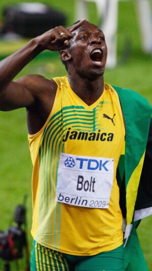 Usain Bolt Instagram - Happy anniversary to this iconic sporting moment. 

Last month, @usainbolt’s world record was voted the greatest moment in the history of the #WorldAthleticsChamps. You can watch the exclusive interview where he reflects on his world-record breaking exploits on Inside Track. 

Head to the link in our IG Story to watch.