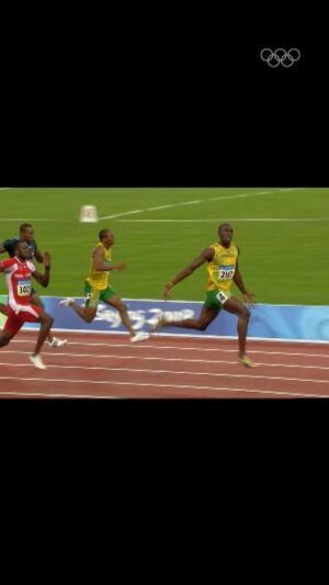 Usain Bolt Instagram - EPIC! 1️⃣5️⃣ years ago today, @usainbolt stunned the world by winning the 100m final in 9.69 seconds. ⚡️ #Beijing2008 #Olympics #WorldRecord #OnThisDay #OMEGAOfficialTimekeeper