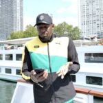 Usain Bolt Instagram - Khaby Bolt? Usain Lame?? One thing’s for sure, celebrating is a serious business ⚡️  @khaby00 @usainbolt #Paris2024 Paris, France