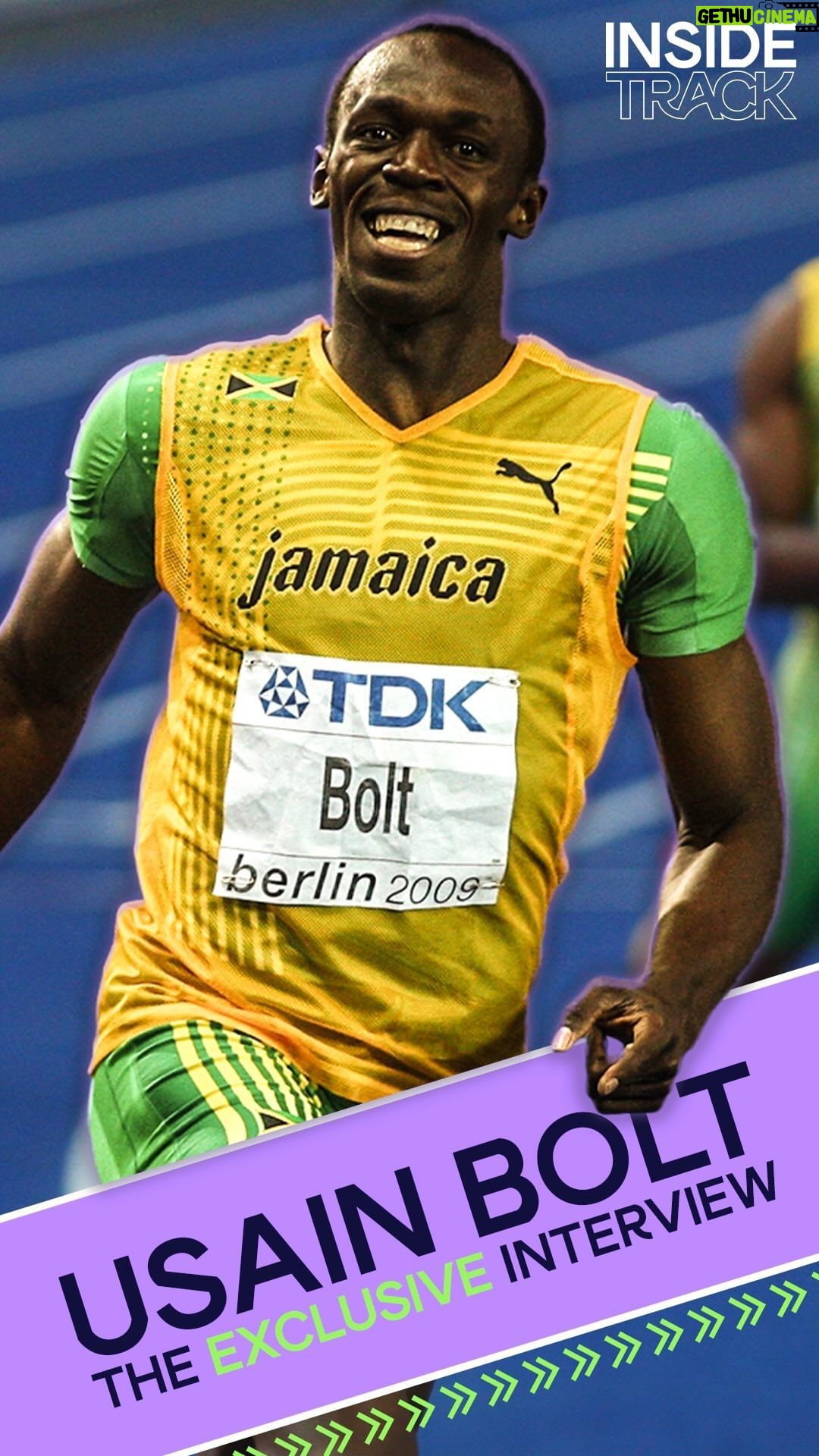 Usain Bolt Instagram - "Sport was just everything" 🇯🇲´s @usainbolt on the early years that moulded the world’s fastest man ⚡️ Our exclusive interview — on tough times, world records and the future — in full on Inside Track. Link in bio 📲