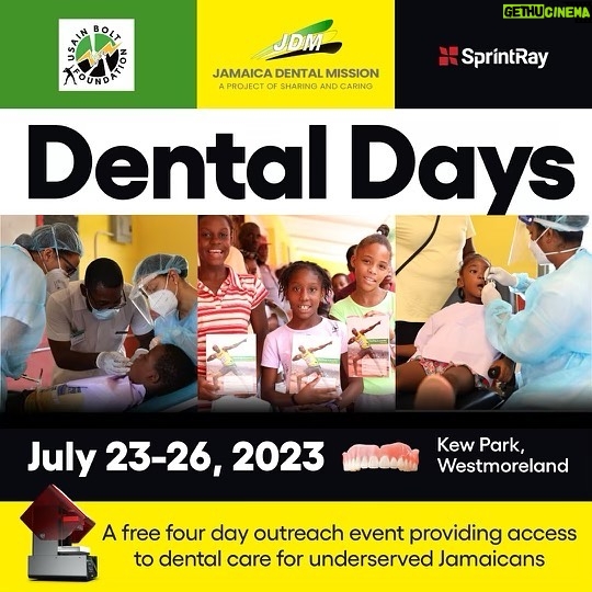Usain Bolt Instagram - It’s that time of the year again. Come July 23-26 @sprintray & Bolt Labs have partnered with Jamaica Dental Mission’s (JDM) outreach program to bring digital dentistry solutions in Western Jamaica.