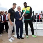 Usain Bolt Instagram - Unforgettable moments from an unforgettable day in Paris! 🎉 Witness the reveal of the #Paris2024 Olympic torch as @UsainBolt and 100 other French athletes sail aboard the iconic @EquipeFra team boat ⚡️🇫🇷
