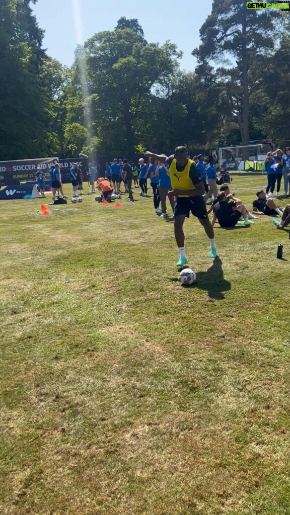 Usain Bolt Instagram - Easy warm up for Sunday @socceraid London, United Kingdom