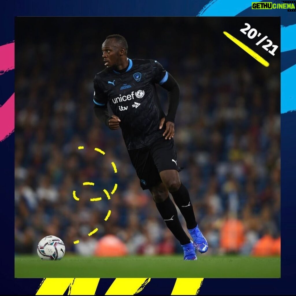 Usain Bolt Instagram - Ready to make it 5 in a row Soccer Aid @socceraid ⚽️ 🏆🙌🏿 Old Trafford Stadium, Manchester