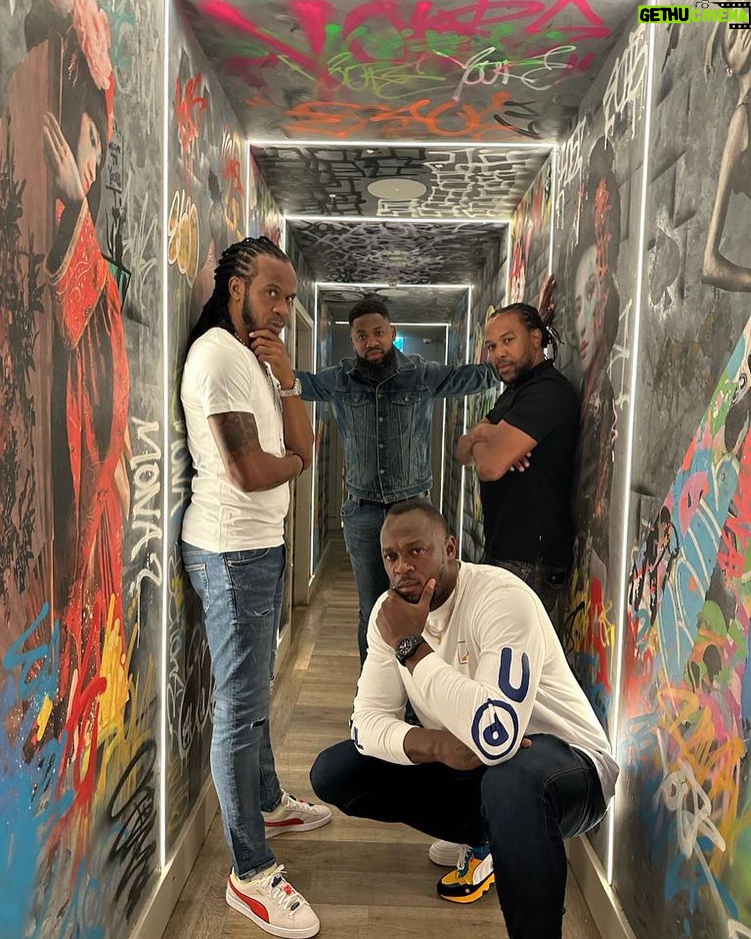 Usain Bolt Instagram - Different year same energy big up my g on him earth strong @ricardobibigardner love and love alone.
