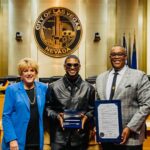 Usher Instagram - Honored to be given the 🗝️ to a city that has been my second home for almost 2 years now. You’ve shown me so much love and I’m forever grateful. Thank U @cityoflasvegas for proclaiming October 17th as Usher Raymond Day! 🙏🏾 Las Vegas, Nevada
