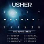 Usher Instagram - What can I say…I’m feeling ALL THE 🫶🏾 ya’ll! Let’s keep this party going, NEW CITIES ADDED to USHER: PAST PRESENT FUTURE & because ain’t nothin’ like them Georgia peaches 🍑… A-TOWN, I’m COMING HOME to kick it all off. Plus, 2 additional dates in Atlanta added!   Tickets on sale Friday, Feb 16 @ 10am local. Make sure U sign up for the fan presale starting Wed, Feb 14 @ 10am at #LinkInBio