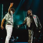 Usher Instagram - The King of the South came all the way to the West Coast and it went up…appreciate U bro 🙏🏾 @tip ATL H*E!! 🤣