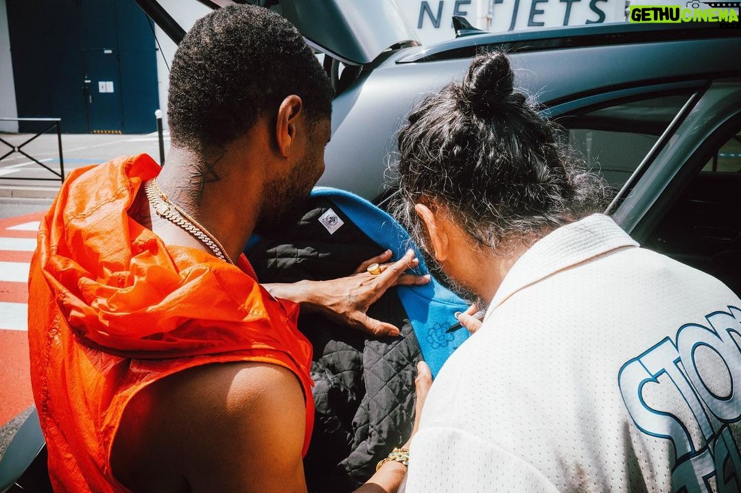 Usher Instagram - Couldn’t leave France without stopping by to see @takashipom