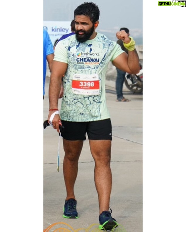 VJ Thanigai Instagram - #chennaimarathon #2023 #runner #goodstart #hopeforthebest #stayfit 🏃♂️💪