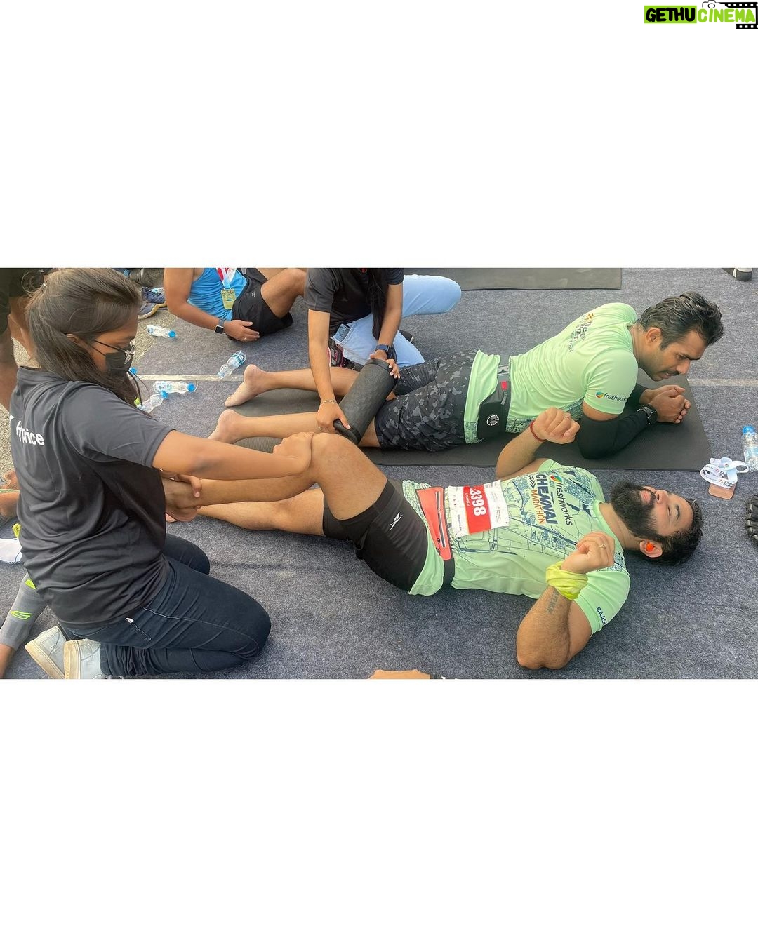 VJ Thanigai Instagram - #chennaimarathon #2023 #goodstart #firstmarathonoftheyear #goodvibes #staypositive #stayfit 💪🏃♂️🔥 ECR