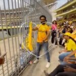 VJ Thanigai Instagram - #csk #whistlepodu 💛 #ipl #thala #dhoni #dhonifan #thalaveriyan #inspiration #captiancool 💛🔥💪 Chepauk stadium, Chennai
