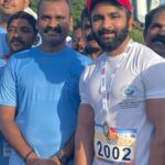 VJ Thanigai Instagram – Another Marathon Medal from Honorable Minister @murugan_tnbjp Chennai coastal cleanup Awerness Run 🏃♂️🙏 @prime_runners_club_ Besant nagar beach, Chennai