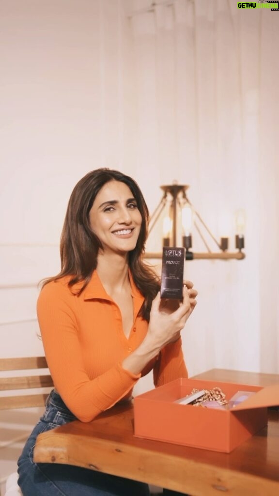 Vaani Kapoor Instagram - Unveiling my Signature @lotus_herbals Glam Box. A treasure trove of elegance and essentials! From kajal that winks like a secret to lipstick that speaks volumes, this box is ready to amp up my day-to-day glam! Products featured inside the Glam Box: 💖 Proedit Silk Touch Luminizing Primer 💖 Proedit Silk Touch Glow Strobe Creme 💖 Ecostay Longlasting Kajal 💖 Proedit Liquid Matte Lip Color 💖 Lotus Makeup Sponge Grab the curated collection of my beauty essentials online and at their stores. #glambox #lotusherbals