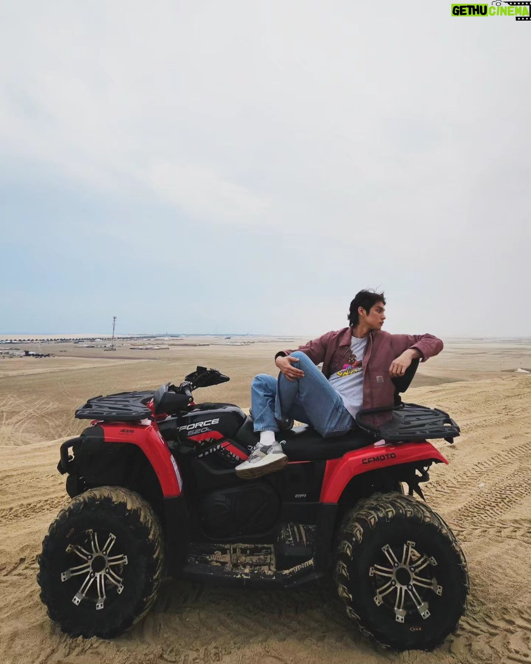 Vachirawit Chivaaree Instagram - it's atv time🏜 Doha