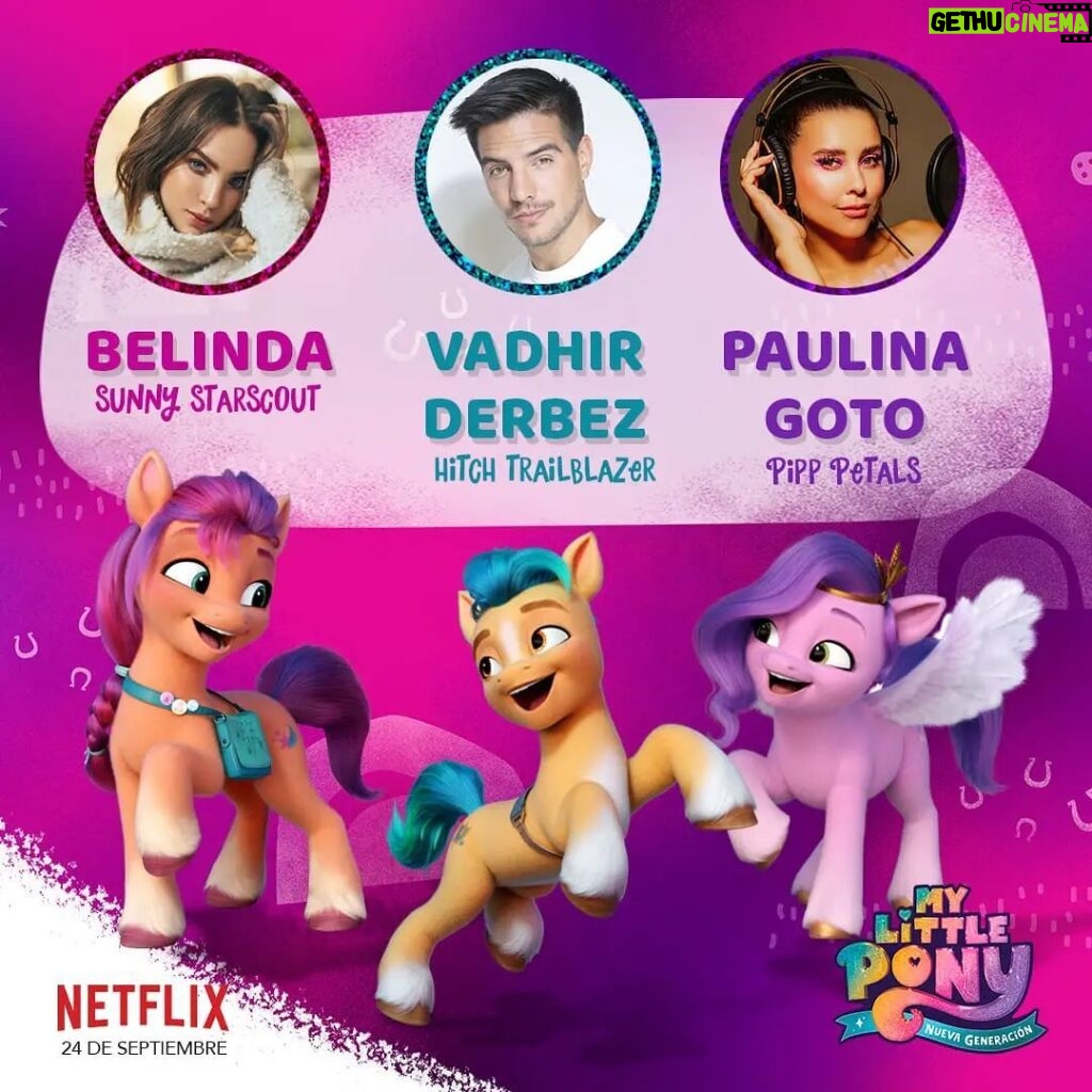 Vadhir Derbez Instagram - 🇲🇽Que cool ser parte de esta pelicula #MyLittlePony . No saben lo bonita que esta!! Me urge que la vean y conozcan a Hitch, el sheriff 😎😎 y a los Nuevos personajes!! @mylittlepony #MylittlePonyNuevaGeneracion ESTE 24 DE SEPTIEMBRE EN Netflix!!! . 🇺🇲It's amazing being part of the new #mylittlepony movie!! It's such a beautiful film! I can't wait for you to see it and to meet Hitch, the sheriff 😎😎 and all the new characters !! Coming out on September 24th on Netflix!!! 🔥🔥🔥🦄