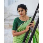 Vaishnavi Arulmozhi Instagram - Jus a gaze✨ Saree: @srisaicollections9 Blouse: @vastram_theethniccouture #vaishnavi #vaishnaviarulmozhi
