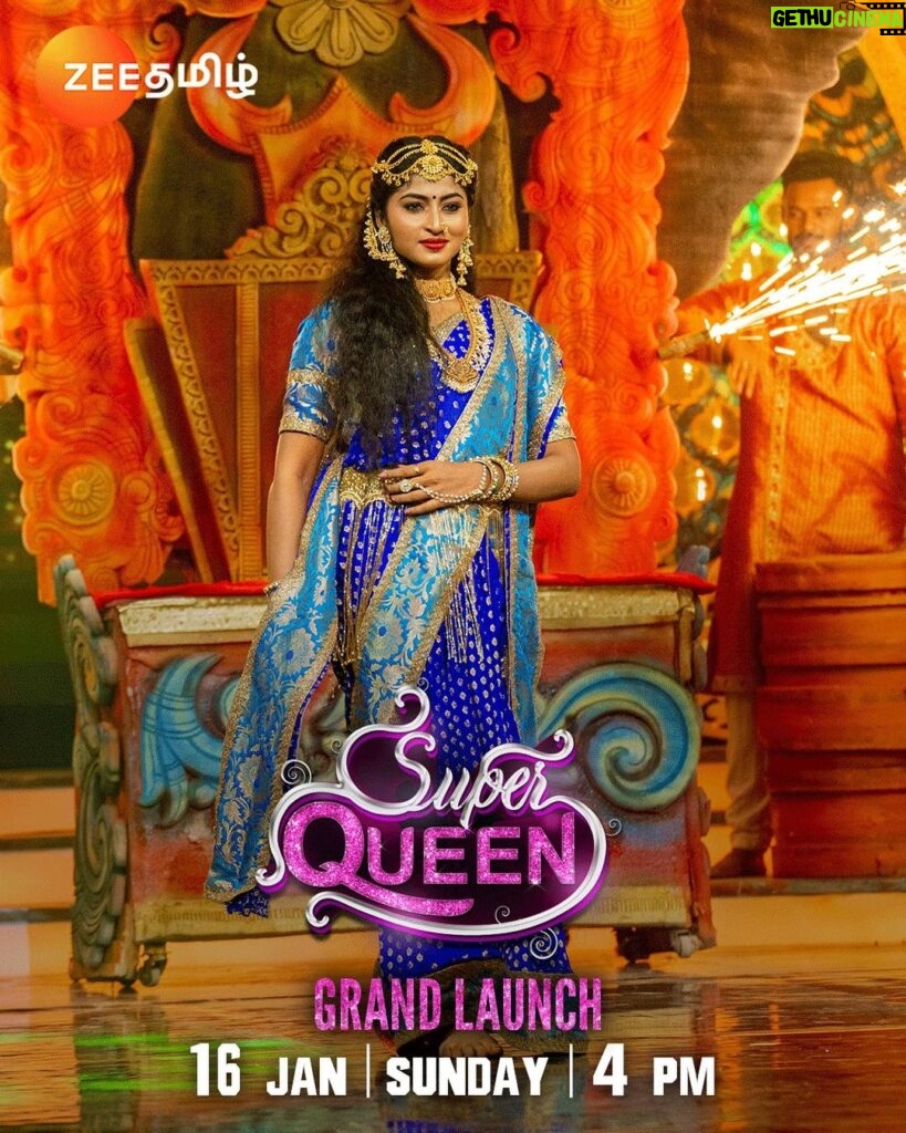 Vaishnavi Arulmozhi Instagram - It’s an immense pleasure to be a part of #superqueen in @zeetamizh.. Don’t miss out to watch it @4pm today.. Thank you @deepa15081990 Akka❤️ for introducing me,much love to you😘 Need all your support and love as always ❤️ Thanks for the beautiful pics @teamcreators