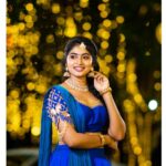 Vaishnavi Arulmozhi Instagram - 💙💫 Lehanga: @designed_by_sindhu Jewellery: @new_ideas_fashions 📸: @smilebookphotography #vaishnavi #vaishnaviarulmozhi
