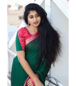 Vaishnavi Arulmozhi Instagram - 💫 Saree: @srisaicollections9 Blouse: @vastram_theethniccouture #vaishnavi #vaishnaviarulmozhi