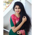 Vaishnavi Arulmozhi Instagram - We all have this super power to put a smile on other’s face, then y u wasting it! Well am using it now!!! ⚡️Shazam⚡️ Saree: @srisaicollections9 Blouse: @vastram_theethniccouture #vaishnavi #vaishnaviarulmozhi