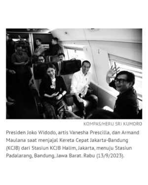 Vanesha Prescilla Instagram - akhirnya mampir lagi ke bandung!! tapi yang kali ini spesial karna diajak sama pak Presiden Jokowi sambil cobain kereta cepat yang sangat menyenangkaann! bersih, nyaman, bagus, dan hemat waktu karna total perjalanan jakarta-bandung kurang lebih cuma 45 menit, gapake macet macetan dan super cepetttt sampe 350km/h.

terimakasih pak Jokowi ❤️🤍