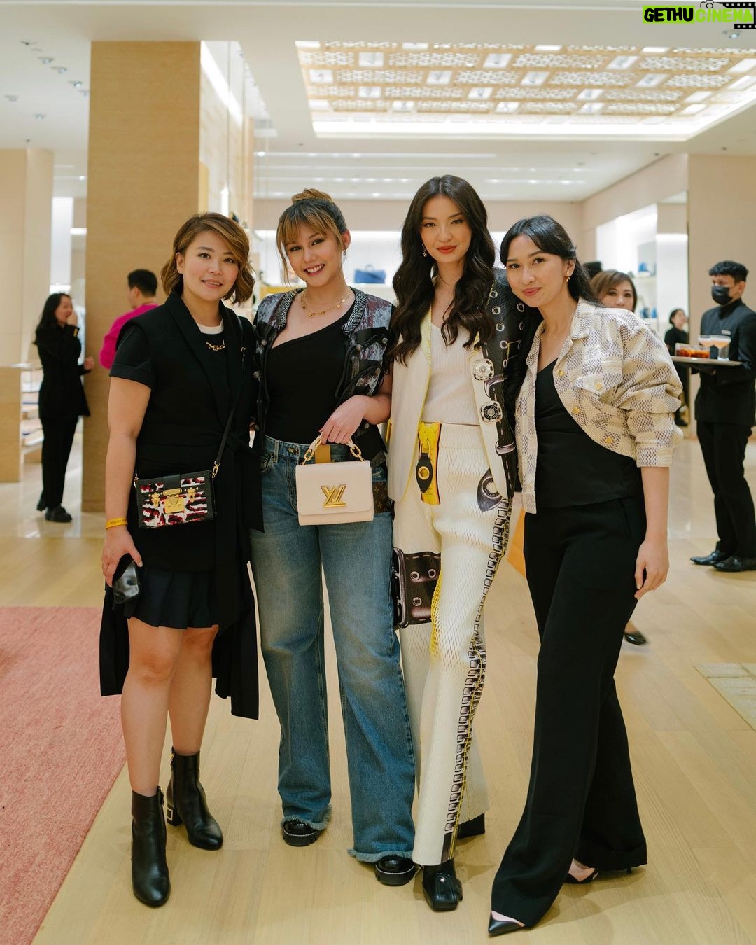 Vanesha Prescilla Instagram - cheers to the opening of @louisvuitton store🥂✨🖤 #louisvuitton