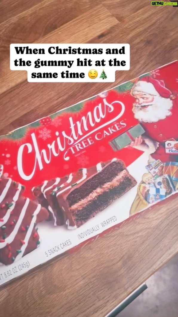 Vanessa Gonzalez Instagram - ‘Tis the season! #christmas #christmastree #littledebbie #whenthegummyhits