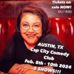 Vanessa Gonzalez Instagram - 🤠 AUSTIN 🤠 I’ll be headlining @capcitycomedy in FEBRUARY! 5 SHOWS! Tickets are on sale NOW 🥳🥳🥳 Ticket link in bio 💋 📸 @danyo Austin, Texas