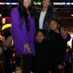 Vanessa Laine Bryant Instagram - Queen Mamba & my lil’ mambas 💜💛👑🐍